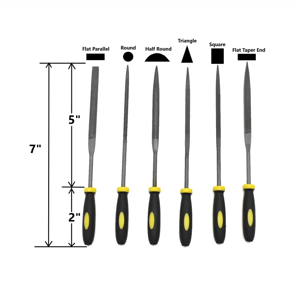 Big Horn 19895 6-Piece Needle Files Set