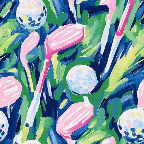 VistaPalette Pink Blue Golf Wallpaper