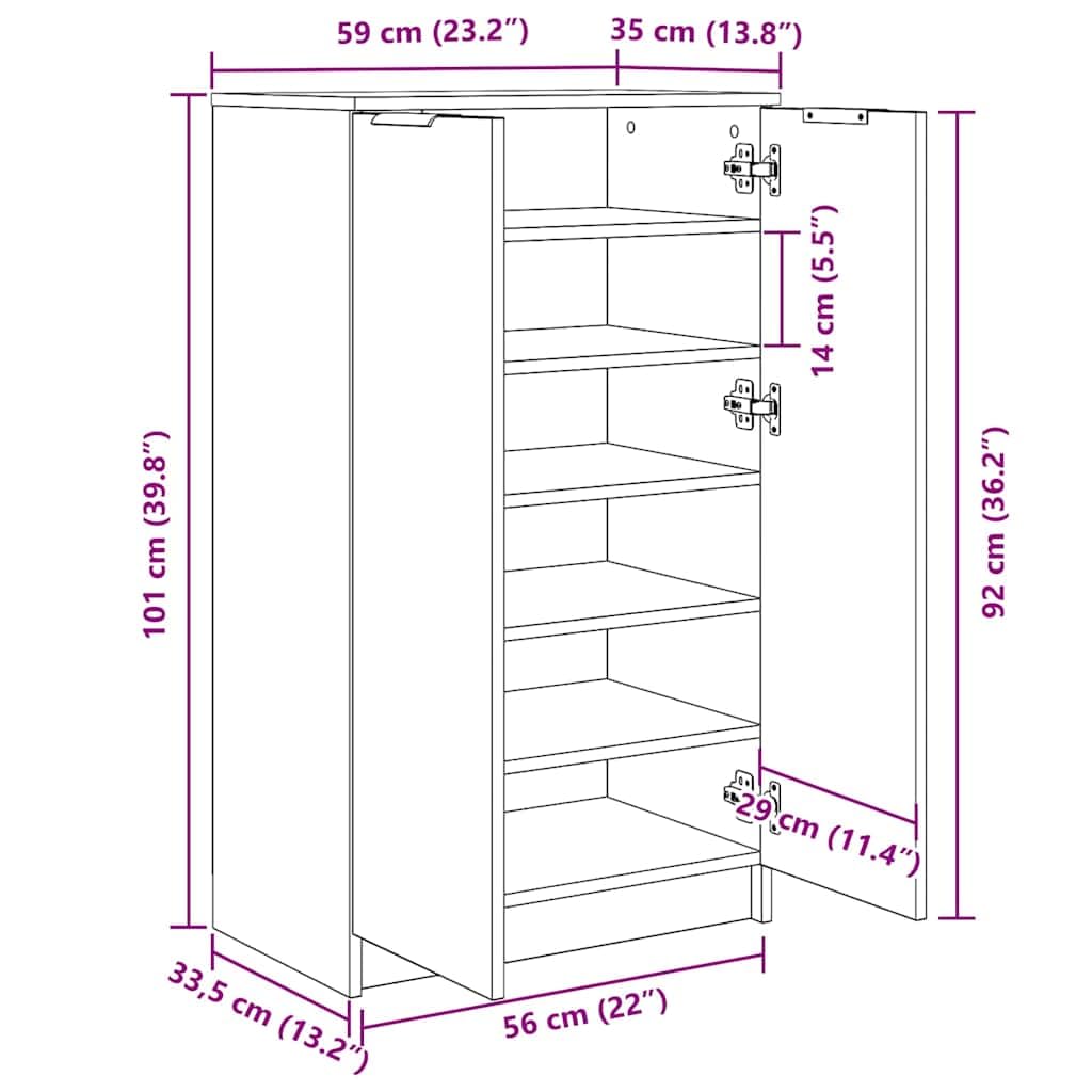 vidaXL Mueble Zapatero Armario Estantería Pasillo con Puertas Organizador Pared Adornos Jarrones Decoración de Madera Contrachapada Blanco