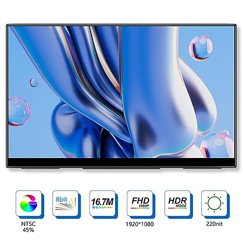 Image of GLigeT Wide Device 15.6 Inch 1080p IPS HDR Touch Screen Monitor Computer Cell Phone Extended Casting 64Hz with External