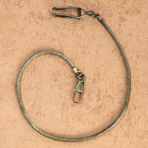 Cadena para reloj de bolsillo de 37,5 cm en color bronce de metal resistente 2