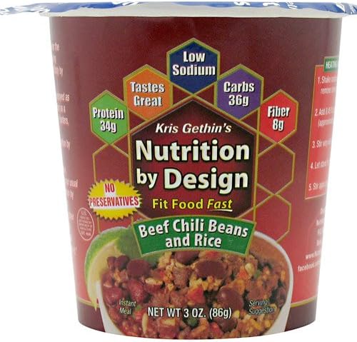 Fit Meal, Beef Chili Beans and Rice
