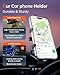 Bawyot Car Phone Holder Dashboard Phone Mount 360 Degree Rotation Multifunctional Clip Design Car Universal Phone Mount Compatible with 4-7 inch cellphones