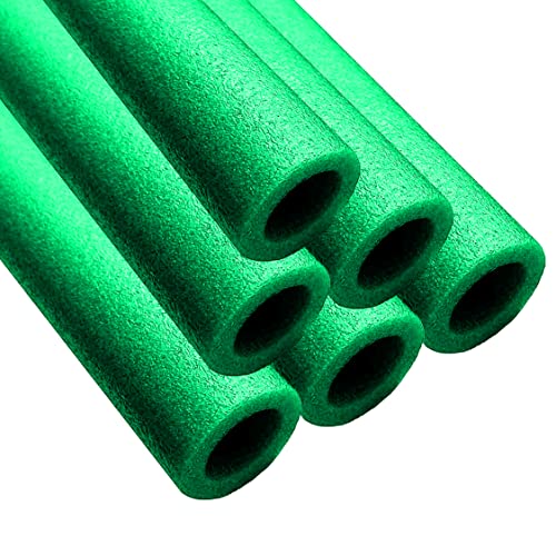 Clever Leon Lot de Tubes en Mousse pour Trampoline de 180 cm (6 pcs, Vert)