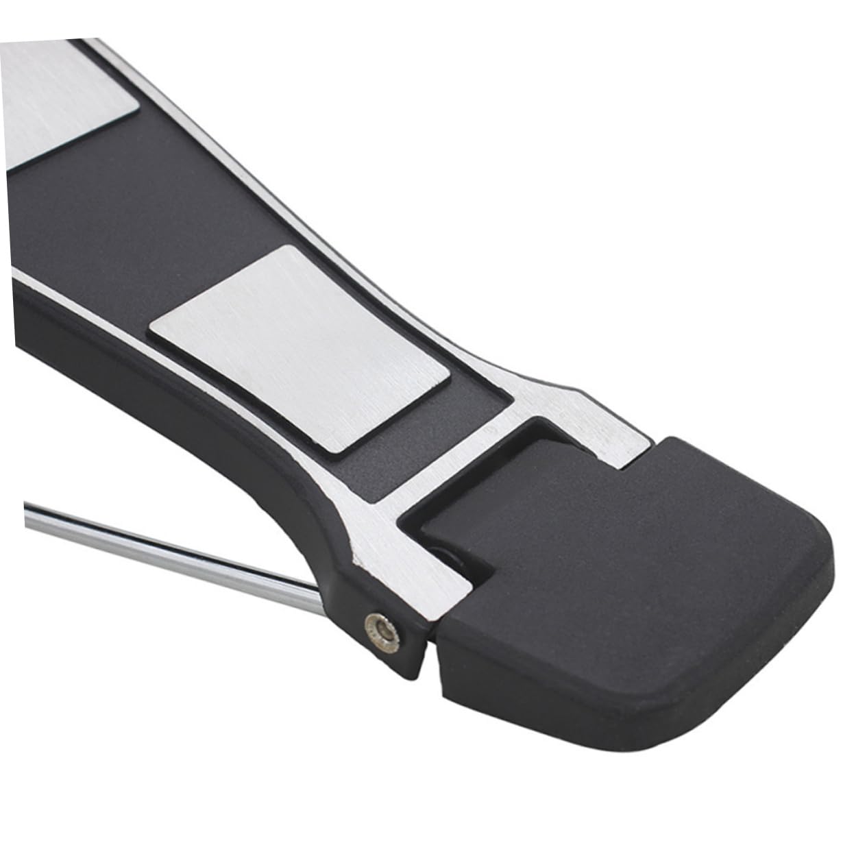 Wakauto Sturdy Metal Drum Kit Pedal Single Bass Drum Pedal Comfortable Touch for Practice