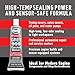 ABRO 999 RTV Silicone Sealant and Gasket Maker - 650 Degrees F, OEM Specified, Sensor Safe, Non-Corrosive, High Temp Silicone Sealant/Head Gasket Sealant Neutral Cure, Low Odor, 3 oz. Tube - Grey