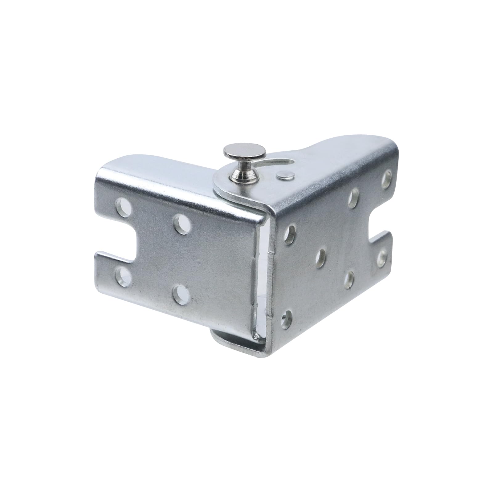 Staffa per cerniera pieghevole autobloccante, connettore a 90 gradi per telaio in legno, tavolo, banchi da lavoro, accessori per mobili, resistente in lega di zinco, 6,6 x 4,6 cm, 4 pezzi