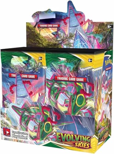 Image of Pokemoon TCG 50 Cardds Bundle | 5 Packs of 10 Random Collectible Trading Cardds | Surprise Cardd Set for Kids & Collectors (Evolving Sky 5 Pack 50 Cards)