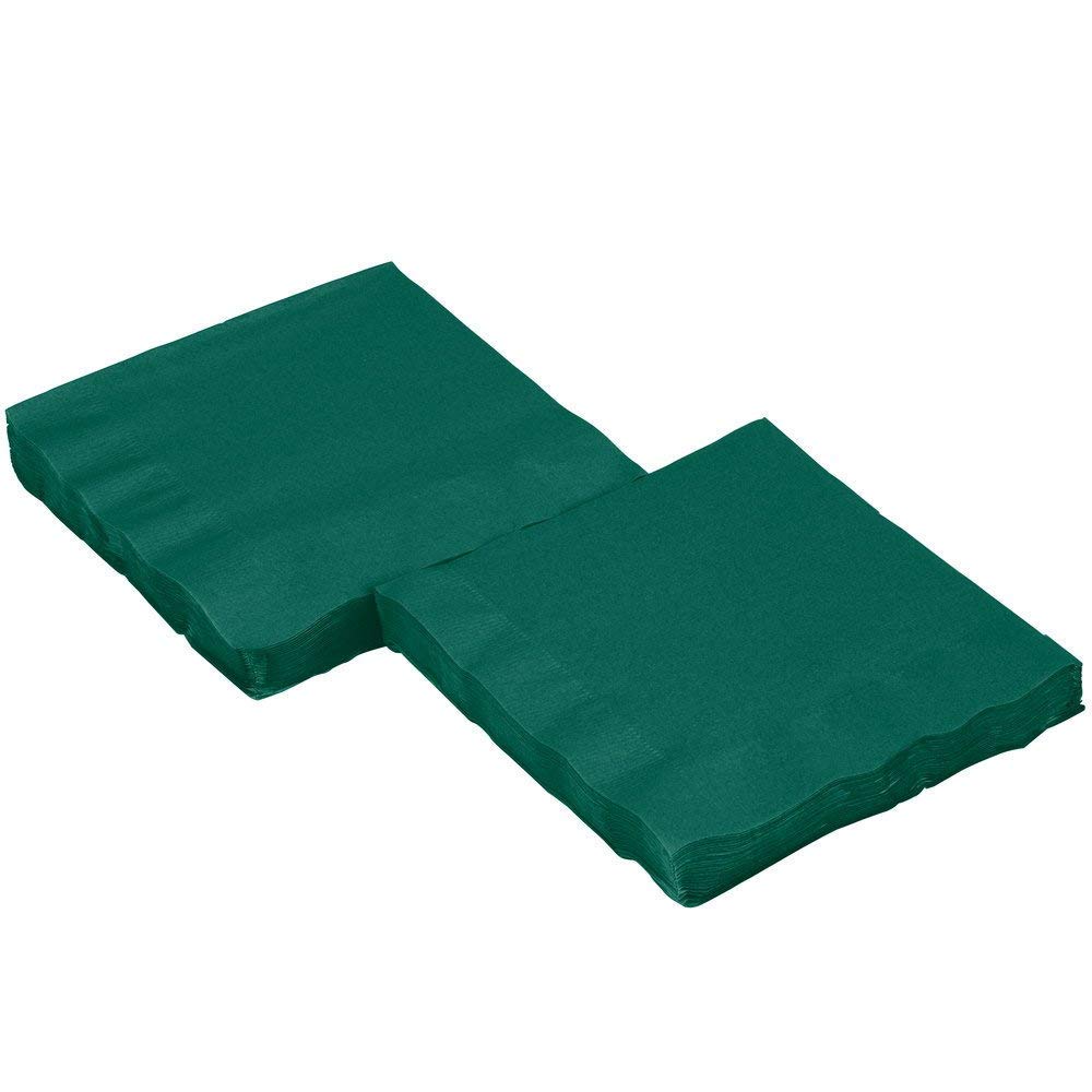 Servilletas de cóctel de 2 capas, color verde, paquete de 250 unidades