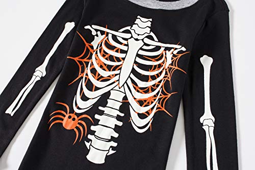 image for Family Feeling Skeleton Halloween Pajamas Baby Boys Girls Glow in The 