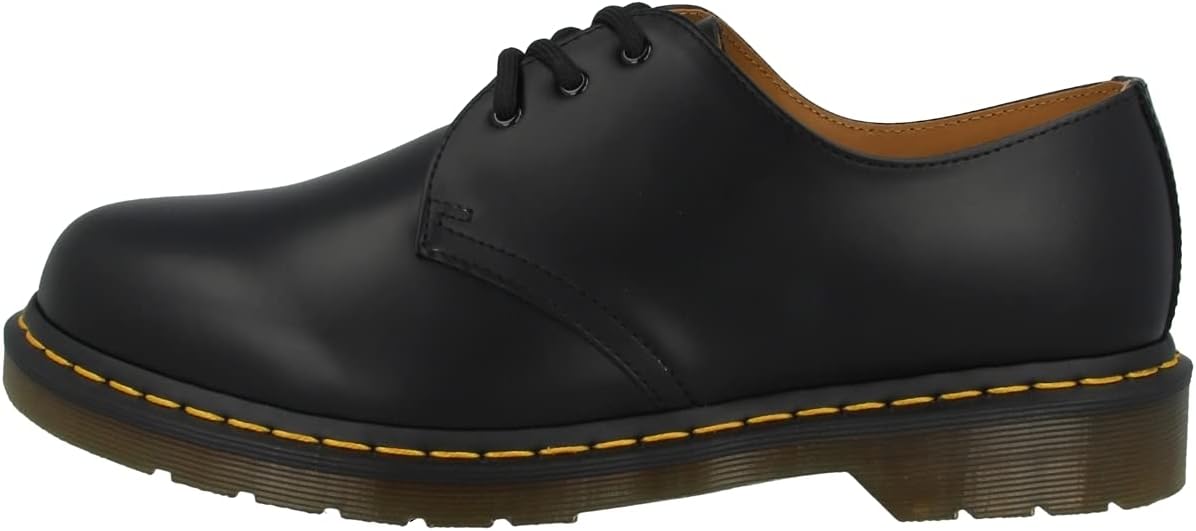 Dr. Martens Men's 1461 3 Eye Gibson Lace Up Oxfords, Black, 12 M UK