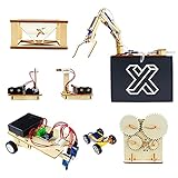 X WORKBOX 6 in 1 STEM Learning Kit, Science and Engineering Kit - Hydraulic Arm, Line Follower...