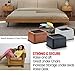 iPrimio Bed Risers 2 Inch Lift - Square, Heavy Duty, 4 Pack, Up to 10000lbs - Bed Raising Blocks, Furniture Risers, Couch Risers - Safe, Sturdy Bed Lifts for College Dorm Rooms, Tables, Desk Riser