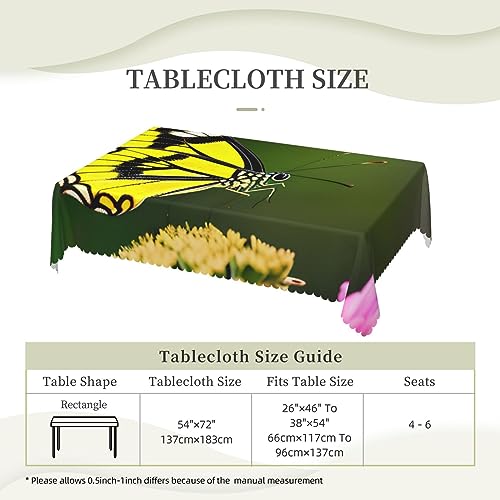 Nappe infroissable papillon : la solution lavable pour table de repas et table basse propre - 7