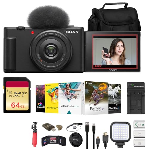 Cámara Sony ZV-1F Negra con Kit Completo miniatura 1