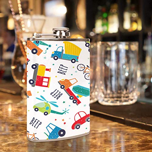 Flasque à whisky de poche en cuir avec entonnoir pour le camping - 7