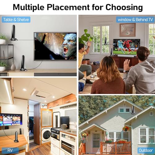 image for Yirkais 2026 Digital Antenna for Smart TV,2800+ Miles Range TV Antenna