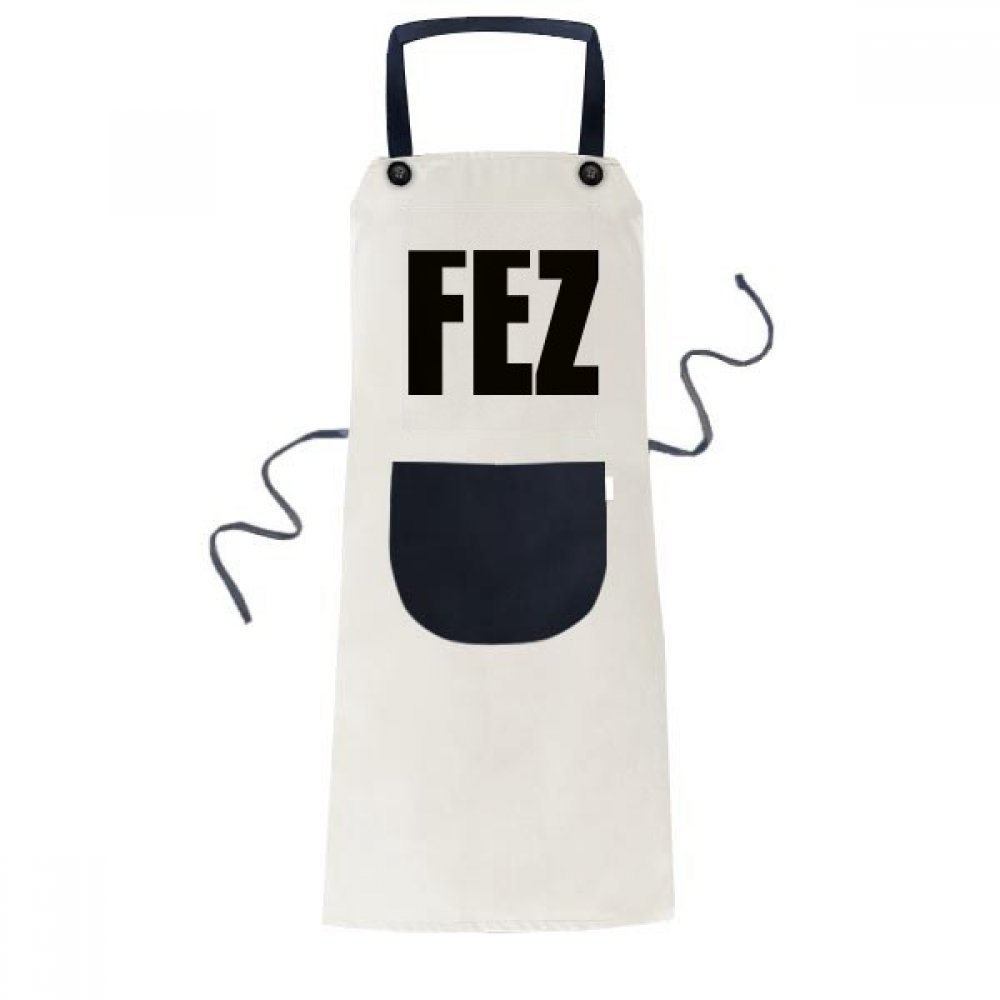 Tablier Fès Maroc idée cadeau chef originale avec sa grande poche noire