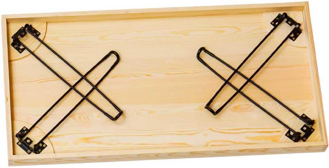 Folding Wooden Coffee Table with Locking Legs,No Assembly Portable Low Coffee Table for Small Spaces Apartment Dorm RV, Picnic Camping, Floor Table/Tea Table (Natural Color)