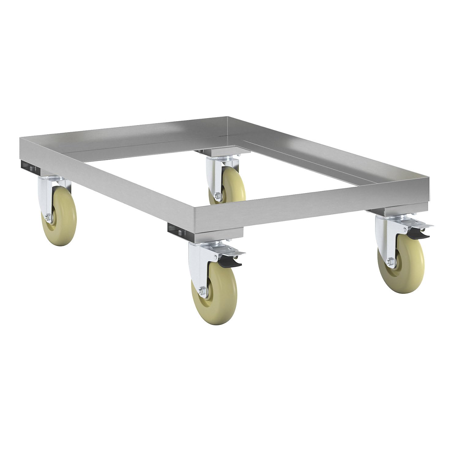 FRANKEL kaiserkraft | Plateau roulant en inox | force 250 kg | L x l 610 x 410 mm