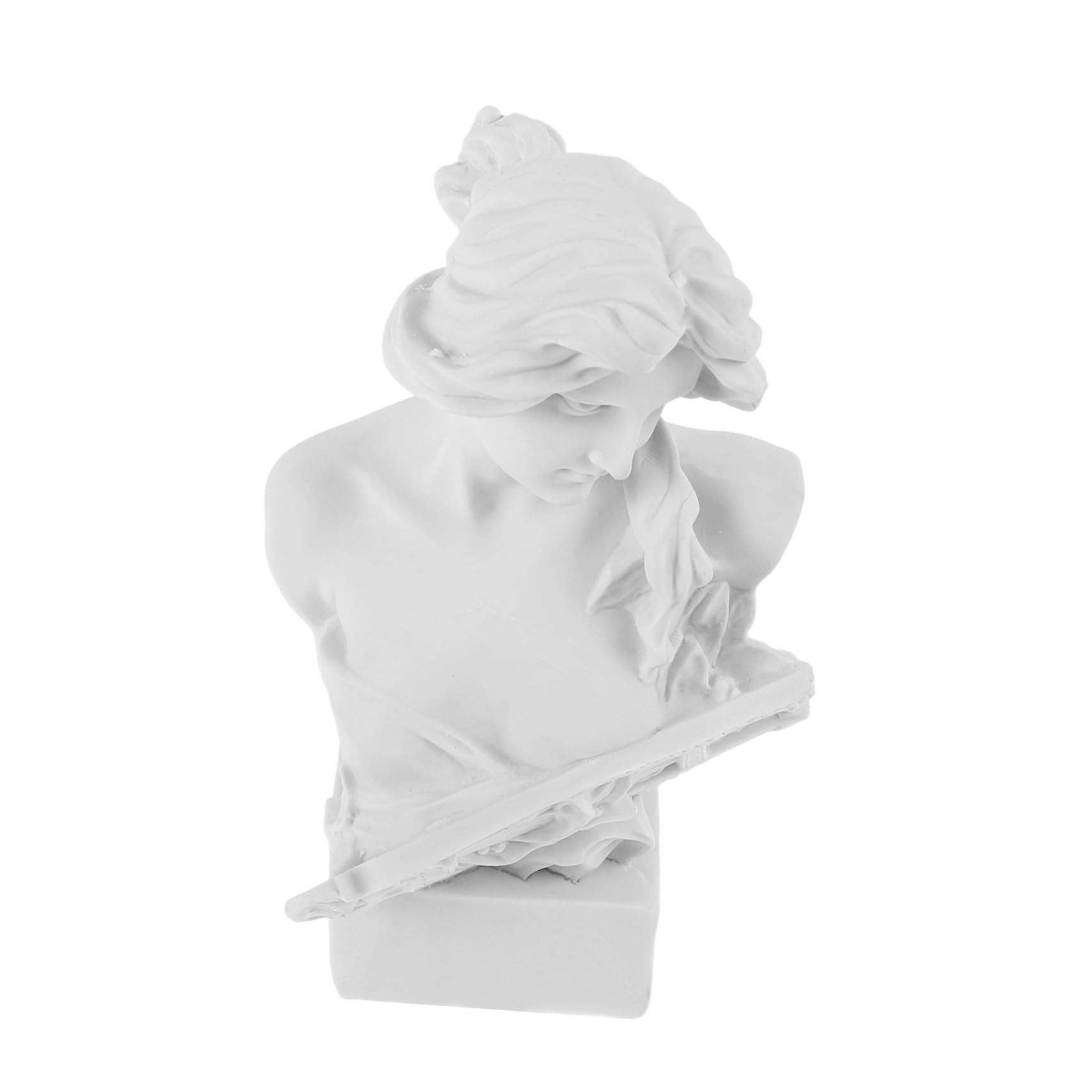 Unomor Musical Goddess Bust Sculpture Elegant Resin Statue Inspired by and Roman Mythology for Home Office and Living Room Decor