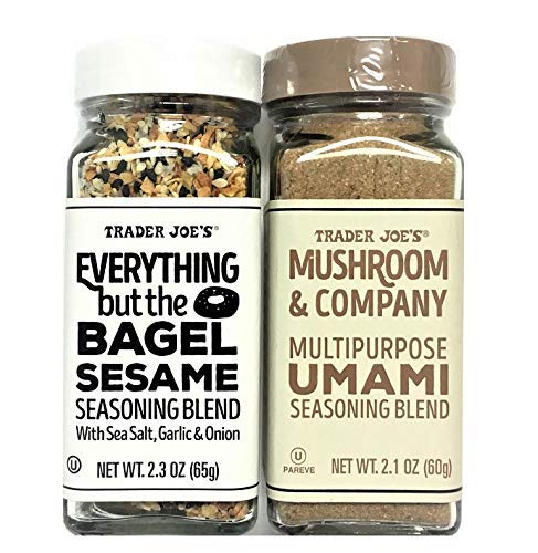TJ Everything but The Bagel Sesame & Mushroom and Company Multipurpose UMAMI Seasoning Blend, 2 Pack