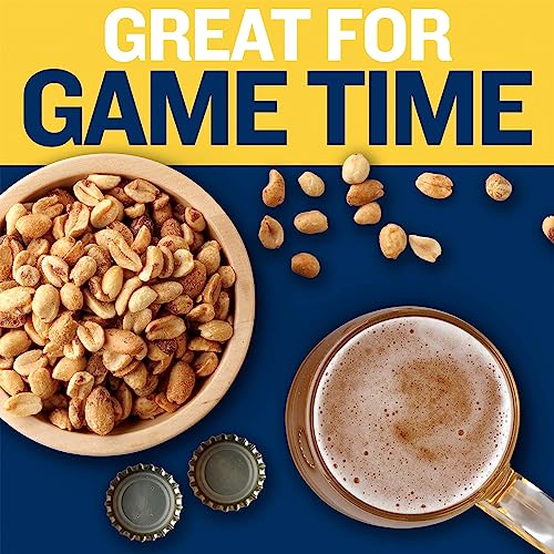 PLANTERS Dry Roasted Peanuts, 34.5 oz. Resealable Plastic Jar - Peanuts with Sea Salt - Peanut Snacks - Shareable Snacks - Heart Healthy Snacks for Adults - Great School Snack or Work Snack - Kosher