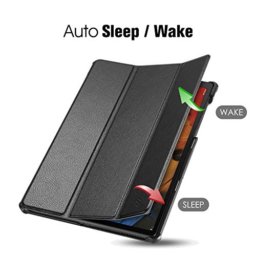 Casebot Case For Lenovo Tab M10 Plus 10.3", Lightweight Slim Shell Stand Cover With Auto Sleep/Wake For Lenovo Tab M10 Plus (2020 2Nd Gen) Tb-X606F / Tb-X606X 10.3" Fhd Android Tablet, Black #TOP1