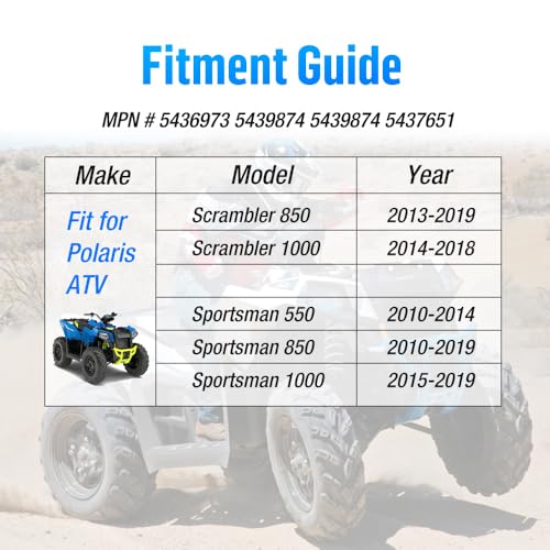 Mabutingti hinteres A-Arm Buchsen Set (2 Seiten), passend für Polaris Sportsman 1000 850 550 2010–2019, Scrambler 1000 850 2013–2019