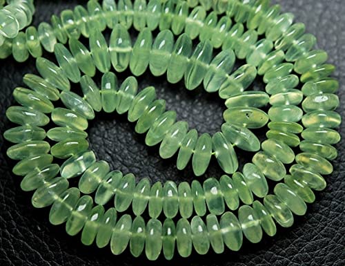 Prehnite smooth rondelles de 8-6mm pour fabriquer un cadeau personnalisé et raffiné