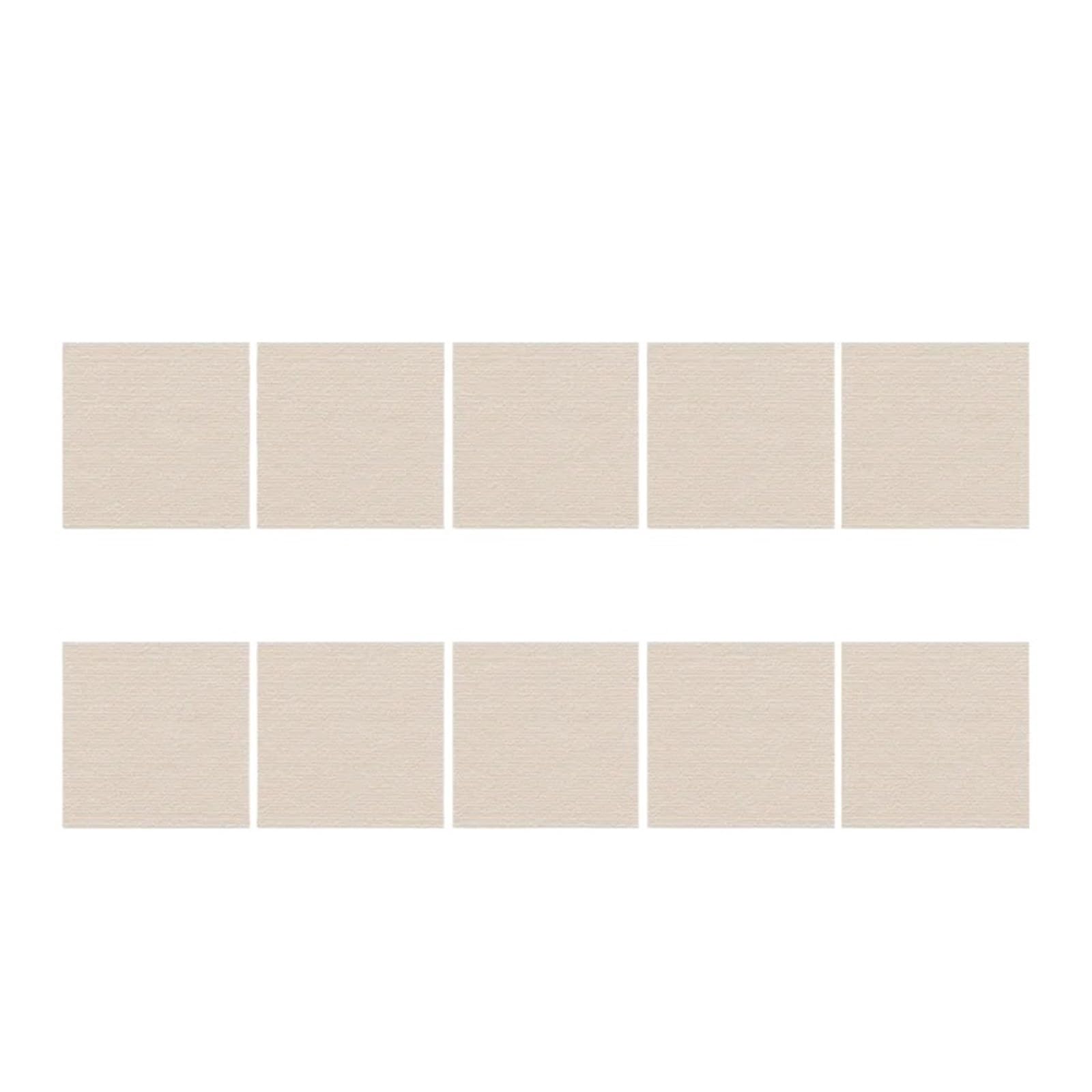 Carpet Tiles Peel and Stick, Self Adhesive DIY Carpet Tiles 50 Pcs Multicolor 30x30cm(Khaki-10pcs)