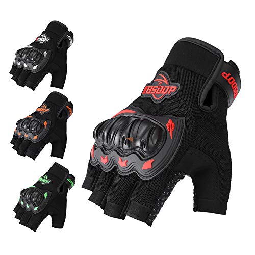 RuleaxAsi Luvas da motocicleta dos homens Motocicleta de meio dedo para escalada Caminhadas Ciclismo