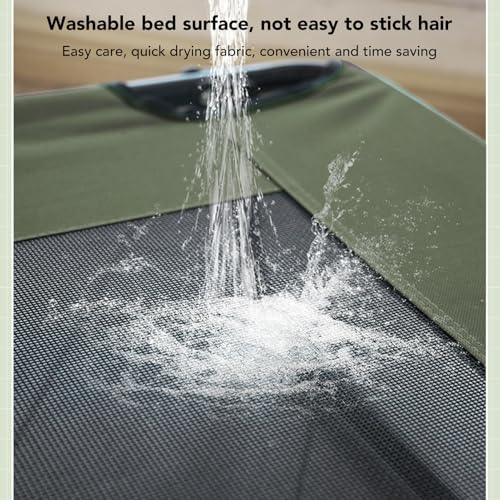 Lit surélevé pour chien pliable de camping transportable et résistant - 6