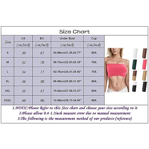 Brasier deportivo de mujer sin tirantes en pack de 5 piezas verdes de talla XL 4