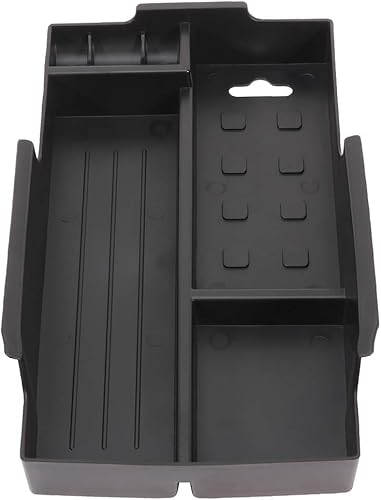 cciyu Bandeja organizadora de consola central de automóvil, repuesto negro para Toyota Camry 2012-2017