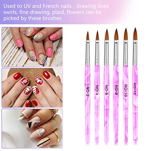 Set de 6 Pinceles para Uñas Yokilly con Accesorios miniatura 5