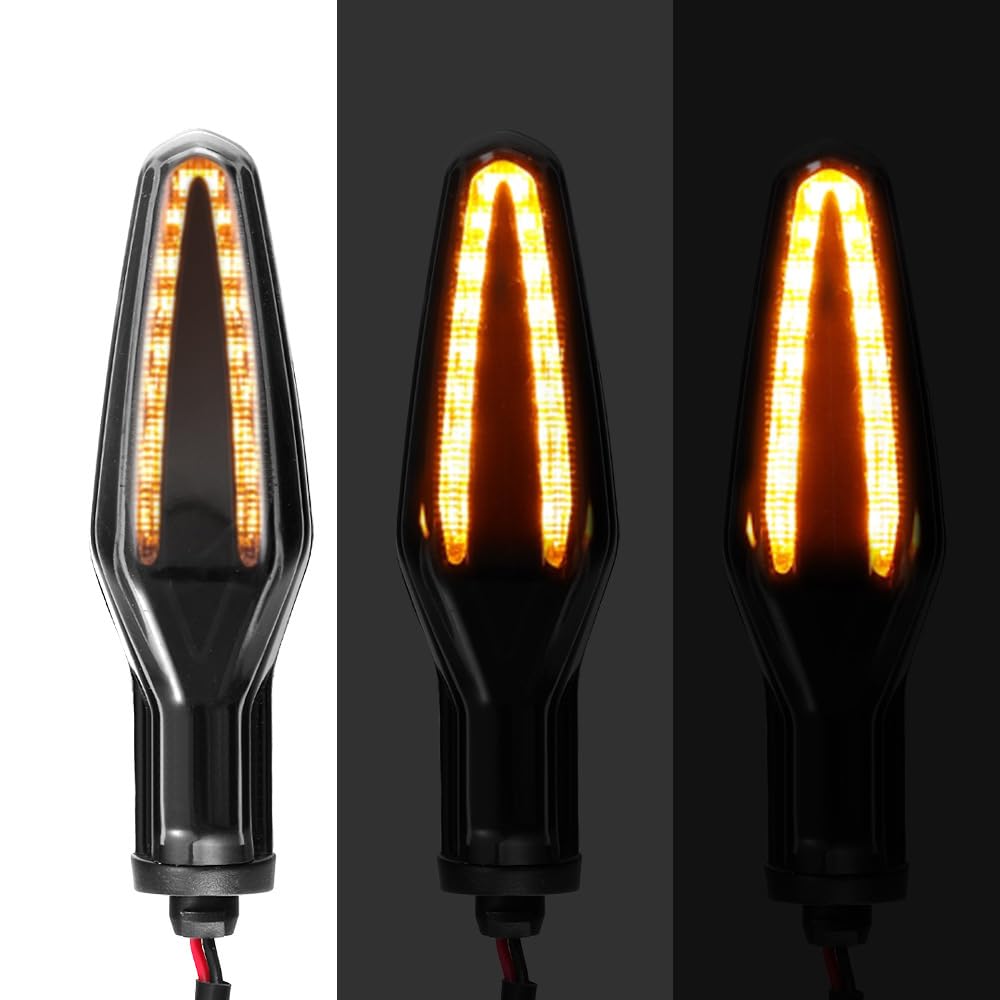Shkalacar Indicateurs de Moto,Clignotants de Moto étanches 12 V 18 LED adaptés Compatible avec R1250GS Adventure F850GS R1200GS ADV S1000R S1000RR S1000XR F750GS F900R F900XR R1200RS R1250R 2013-2022