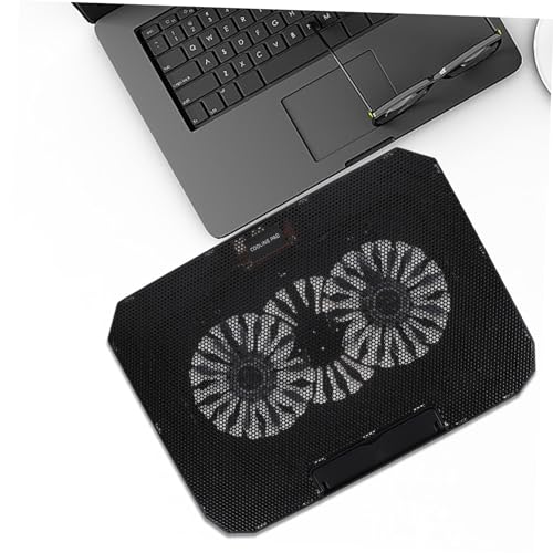 Soporte refrigerado para laptop USB, ajustable en altura y ángulo, silencioso, para notebook y gaming, color negro miniatura 2