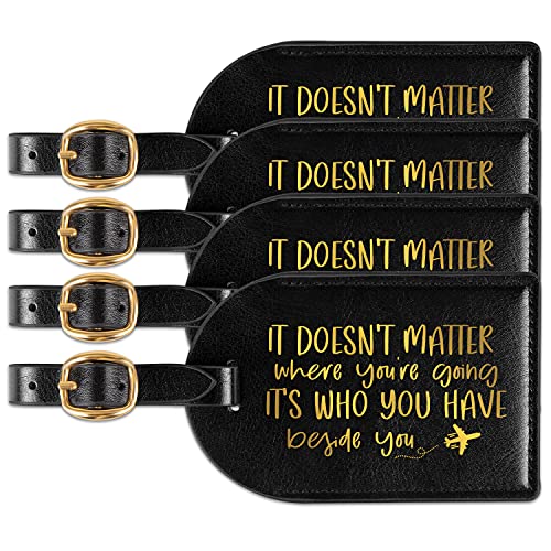 GSPY Luggage Tags - Wedding Favors - Wedding Gifts, Bridal Shower Gifts - Travel Wedding, Destination Wedding Favors - Bridesmaid Gifts, Wedding Guest Gifts - Anniversary, Christmas, Honeymoon Gifts