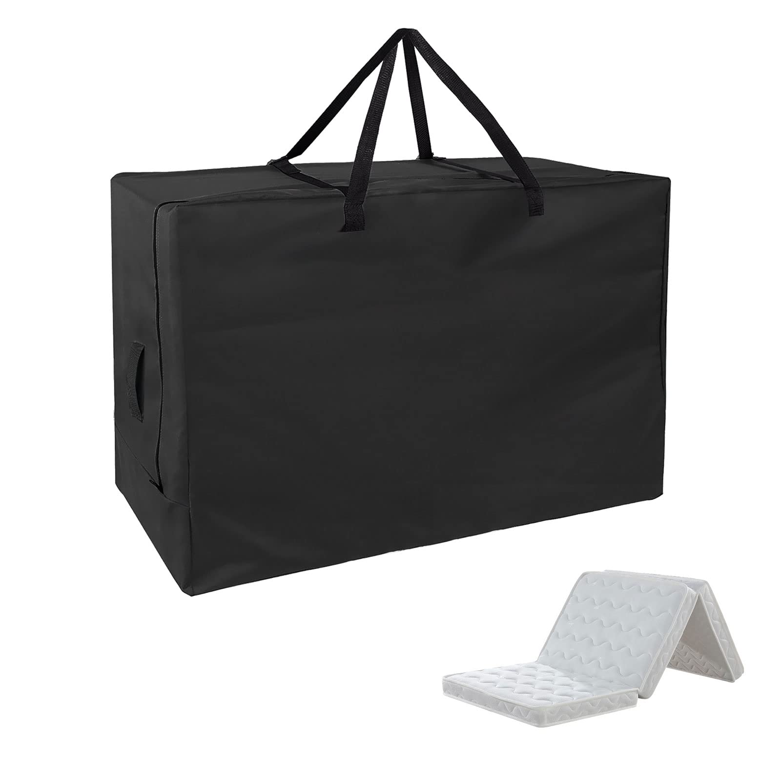 Rilime Folding Mattress Bag, 4inch Triple Foldable Mattress Topper Bag