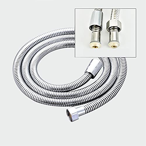 Manguera Ducha,Flexo Ducha Manguera de ducha de acero inoxidable Manguera de grifo Ducha flexible Manguera de silicona gruesa Baño de silicona de 3 metros Manguera de ducha(5m)