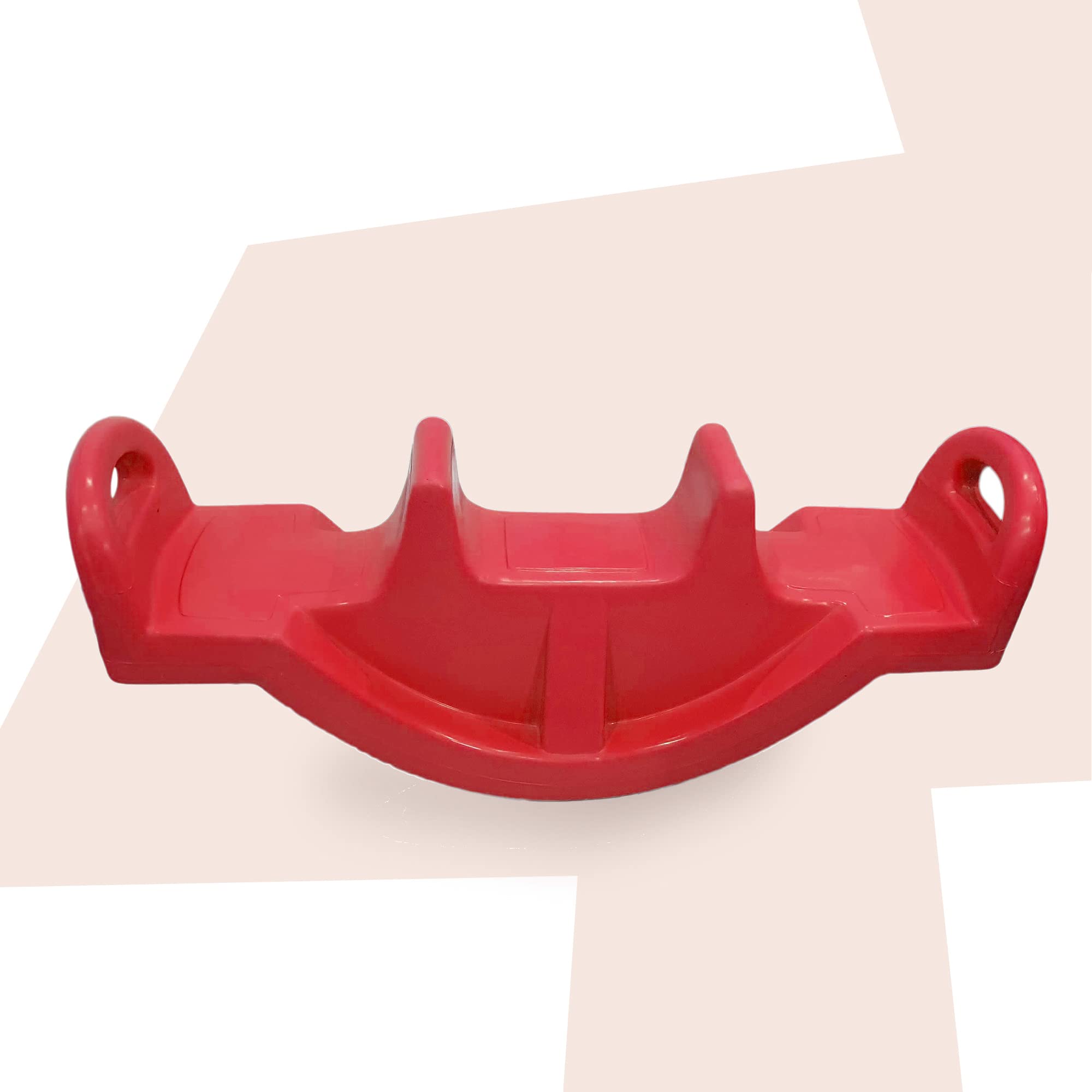 eHomeKart See Saw Rocker for Kids - Plastic See Saw Jumbo Rocker for Indoors and Outdoors - Perfect Toy for Boys and Girls of Age 1-8 Years - DIMESNSIONS: 118 x 32 x 45 cm (Red) - Image 8 thumbnail
