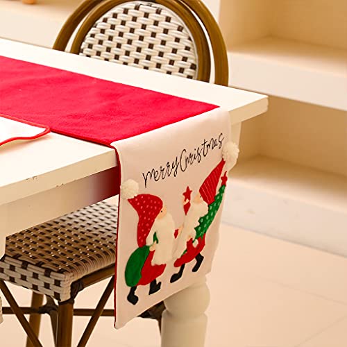 Chemin de table Père Noël en tissu nappe de qualité pour réception