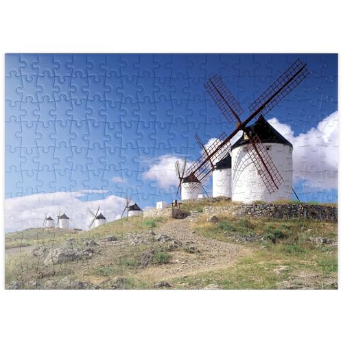 MyPuzzle Molinos De Viento En Consuegra, Ciudad Real, España - Premium 200 Piezas Puzzles - Colección Especial MyPuzzle de Puzzle Galaxy
