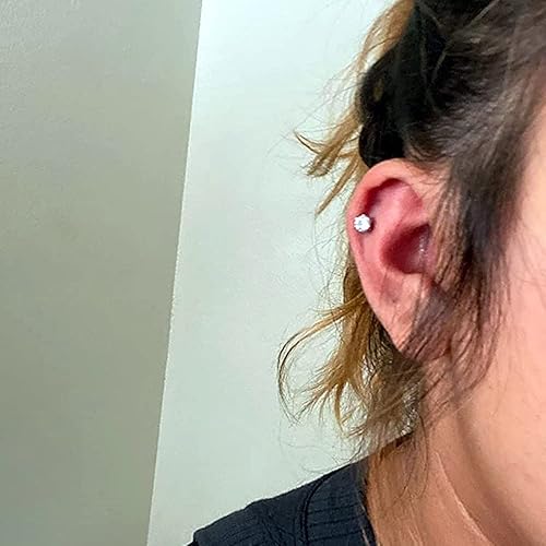 Miniatura 6 de Paquete de 2 aretes de pistola de perforación de oreja desechables, sin dolor, fácil de usar, kit de pistola de perforación de oreja con perno