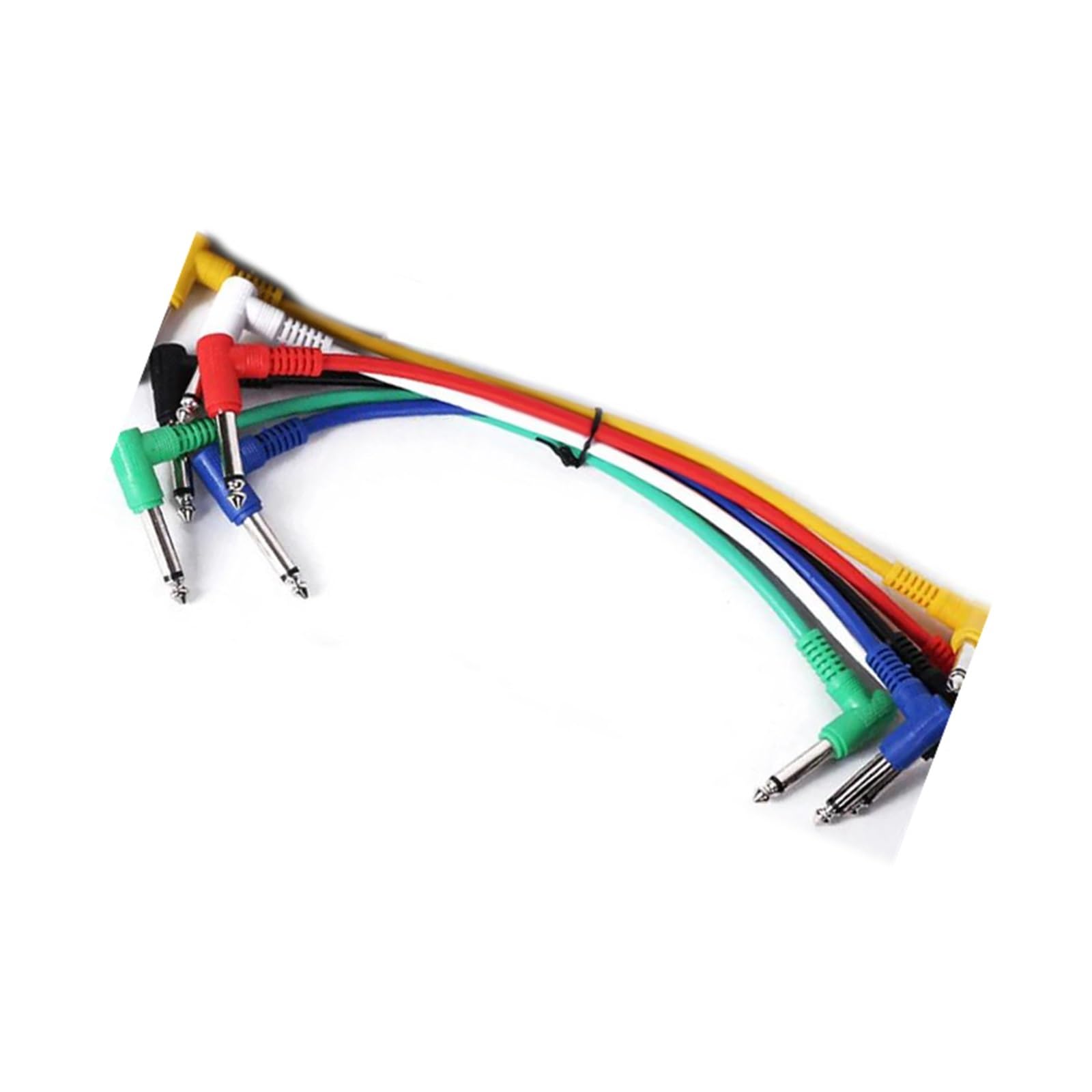 Akustikgitarrenkabel 30 Cm Gitarren-Audiokabel 6 Stück 35 Mm Rechtwinklige Steckverbinder Geräuscharm