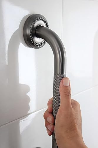 Miniatura 3 de Barra de agarre de ducha de baño texturizada, pasamanos de bañera de 16 pulgadas, reposabrazos de seguridad de construcción resistente, disponible