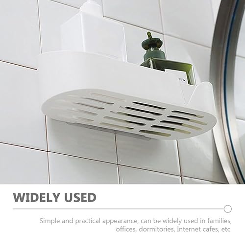 Miniatura 7 de Organizador de baño, organizador de baño, 2 piezas, organizador de ducha de baño, estantes de drenaje de ducha, montaje en pared, estante de ducha