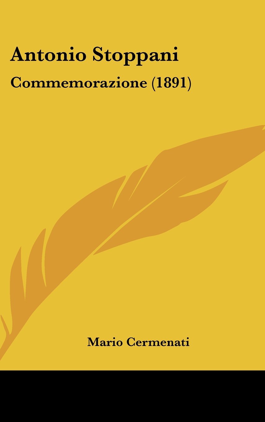 Antonio Stoppani: Commemorazione (1891)