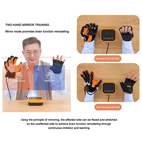 Guanti Robot di Riabilitazione 1 Paio, Guanti di Riabilitazione elettrici del Touch Screen integrati del Chip Intelligente AI, per Entrambi i Guanti di funzionalità della Mano